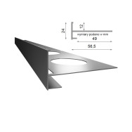 Profil schodowy SC1 - schody i tarasy naziemne - Renoplast | Domabau.pl