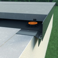 Profil okapowy W60 - do posadzek z płyt 2 cm lub desek kompozytowych - Renoplast | Domabau.pl