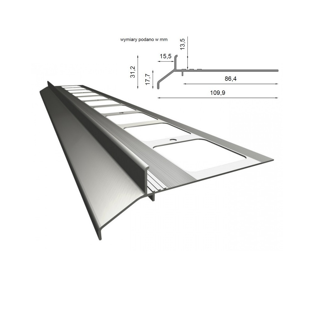 Profil okapowy K30 - do posadzek z płytek ceramicznych (system basic) - Renoplast | Domabau.pl