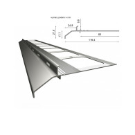 Profil okapowy K20 - do posadzek typu "kamienny dywan" (system simple) - Renoplast | Domabau.pl