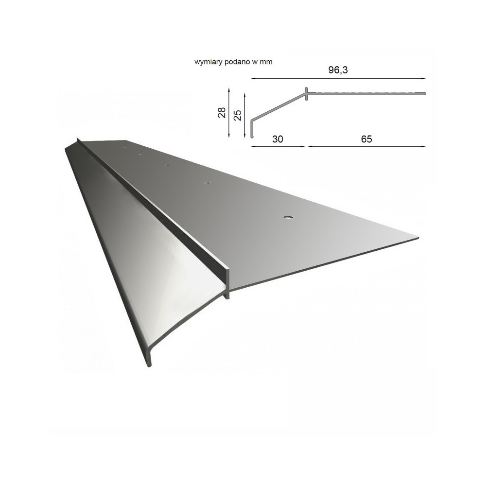 Profil okapowy K10 - do posadzek żywicznych (system basic) - Renoplast | Domabau.pl