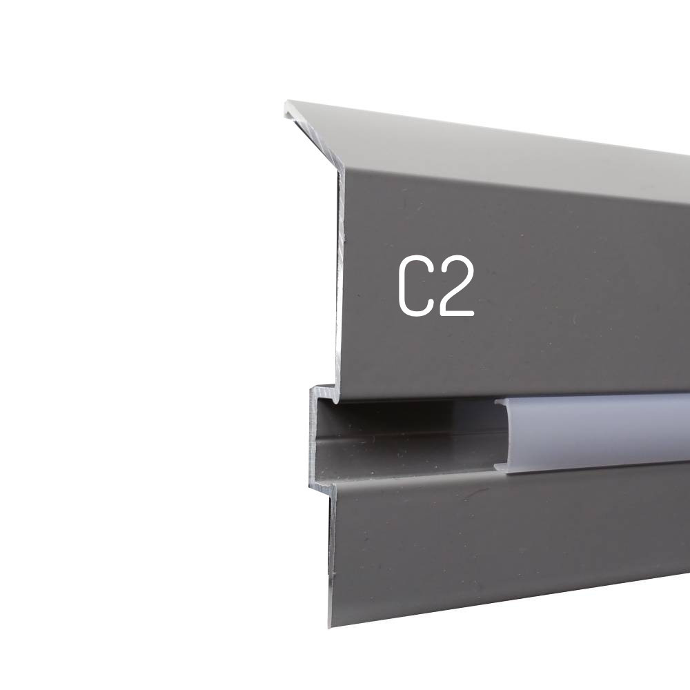 C2 Profil cokołowy zamykający do posadzek wentylowanych malowany - Renoplast | Domabau.pl