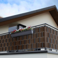 Taśma ogrodzeniowa do paneli 19/255 cm brąz RD 01