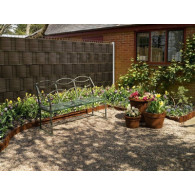 Taśma ogrodzeniowa do paneli 19/255 cm brąz RD 01