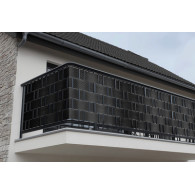 Taśma ogrodzeniowa do paneli 19/255 cm RD04 CZARNY