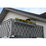 Taśma ogrodzeniowa do paneli 19/255 cm jasny szary RD 17