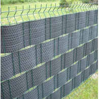 Taśma ogrodzeniowa do paneli 19/255 cm jasny szary RD 17