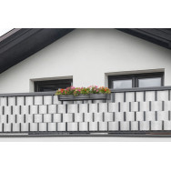 Taśma ogrodzeniowa do paneli 19/255 cm biała RD 07