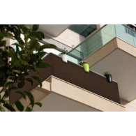 Osłona balkonowa na wymiar. Mata rattanowa dwustronna ciemny brąz RD02