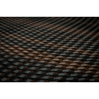 Mata rattanowa dwustronna mix brąz RD06