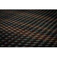 Mata rattanowa dwustronna mix brąz RD06