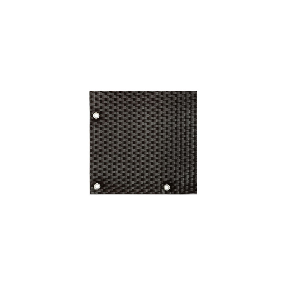 Mata rattanowa dwustronna, oczkowana, na wymiar, ciemny brąz RD02