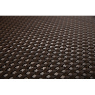 Mata rattanowa dwustronna, oczkowana, na wymiar, ciemny brąz RD02