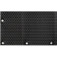 Mata rattanowa dwustronna, oczkowana, na wymiar czarna RD04