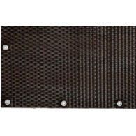 Mata rattanowa dwustronna, oczkowana, na wymiar, mix brąz RD06