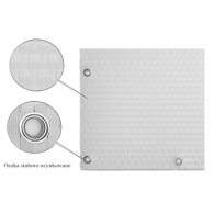 Mata rattanowa dwustronna oczkowana na wymiar kolor biały RD07