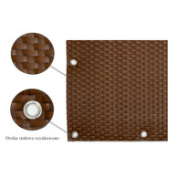 Mata rattanowa dwustronna oczkowana na wymiar kolor miodowa RD13