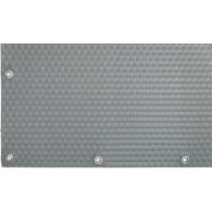 Mata rattanowa dwustronna oczkowana na wymiar kolor jasny szary RD17