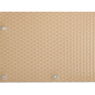 Mata rattanowa dwustronna oczkowana na wymiar kolor jasny krem RD18