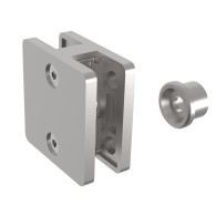 Uchwyt na szkło poza osią dwustronny