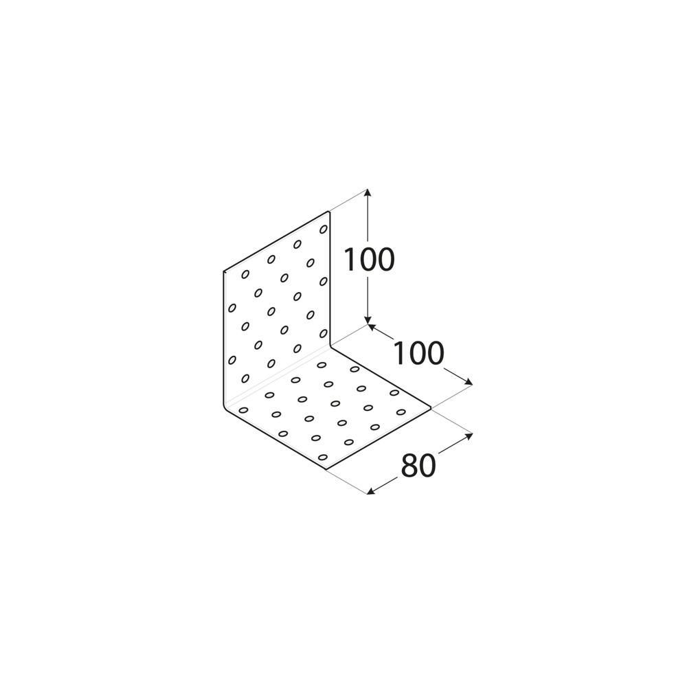 KM 12 Kątownik 100x100x80x2,0 - Domabau.pl