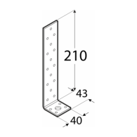 KK 11  Kątownik 210x43x40x4,0 - Domabau.pl