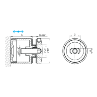 Uchwyt wlewu szklanego