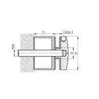 Uchwyt wlewu szklanego