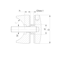 Uchwyt wlewu szklanego