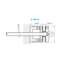 Uchwyt wlewu szklanego