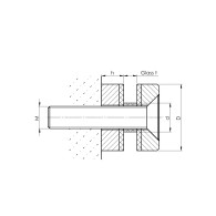 Uchwyt wlewu szklanego