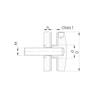 Uchwyt wlewu szklanego