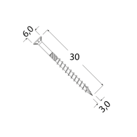 CS 30030 Wkręt 3x30 - Domabau.pl