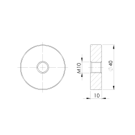 Uchwyt wlewu szklanego