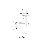 Uchwyt wlewu szklanego