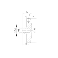 Uchwyt wlewu szklanego