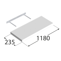 FS 118/24 Półka BI 1180x235 - Domabau.pl