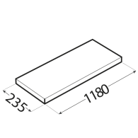 FS 118/24 Półka JSZ 1180x235 - Domabau.pl