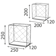 FWL 2 Półka kpl. LOFT 250/200 - Domabau.pl