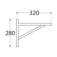 WDW 320 Wspornik SO 320x280x1,1 - Domabau.pl