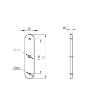 Kotwienie boczne - kołnierz