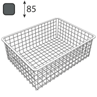 ARWL 85 Kosz druciany SZ 535x410x85 Integri - Domabau.pl