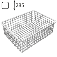 ARWL 285 Kosz druciany BI 535x410x285 Integri - Domabau.pl