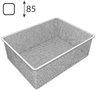 ARWM 85 Kosz mesh BI 535x410x85 Integri - Domabau.pl