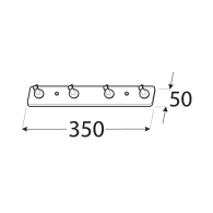 WUE 2 Wieszak 350x50 - Domabau.pl