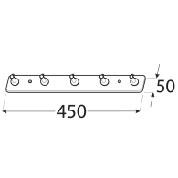 WUE 3 Wieszak 450x50 - Domabau.pl
