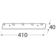 WUF 3 Wieszak 410x40 - Domabau.pl