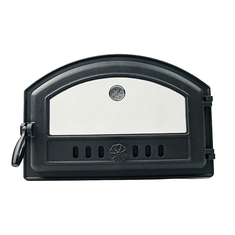 drzwiczki piekarnika Innbee żeliwne drzwiczki piekarnika do pizzy kamienne drzwiczki piekarnika szklany termometr