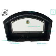 drzwiczki piekarnika Innbee żeliwne drzwiczki piekarnika do pizzy kamienne drzwiczki piekarnika szklany termometr