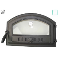 drzwiczki piekarnika Innbee żeliwne drzwiczki piekarnika do pizzy kamienne drzwiczki piekarnika szklany termometr